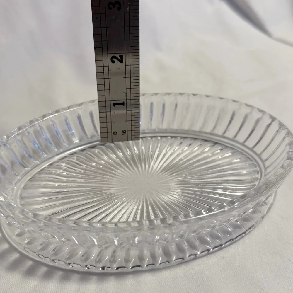 Elegant Clear Glass Vanity Tray